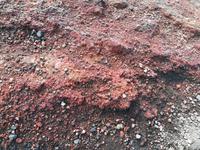 Eisenhaltiges Lavagestein.