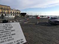 Blick zum Hafen von Syracus.