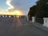 Sonnenuntergang im Mittelmeer.