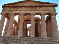 Der Herkulestempel in Agrigent.