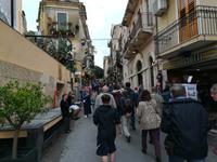 Illustre Gassen auch in Taormina.