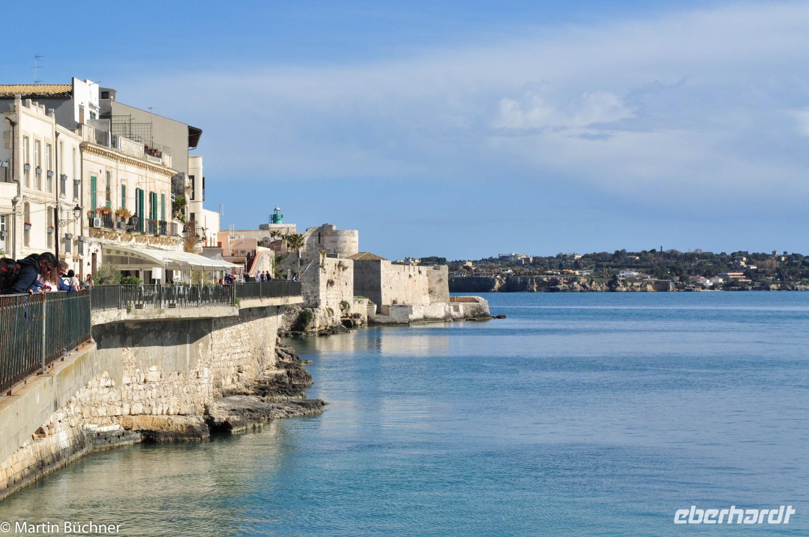 Insel Ortygia (Syrakus) - Blick zum Normannen Kastell