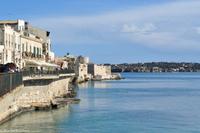 Insel Ortygia (Syrakus) - Blick zum Normannen Kastell