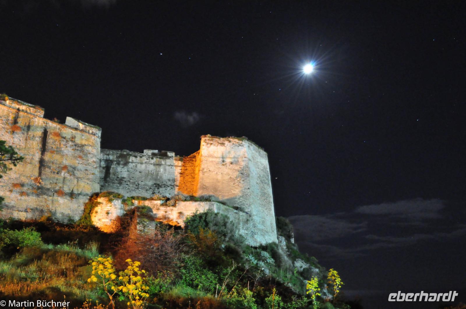 Milazzo - Normannen Kastell im Mondschein