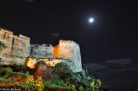 Milazzo - Normannen Kastell im Mondschein
