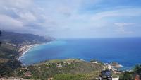 Blick nach Kalabrien vom  Theater Taormina