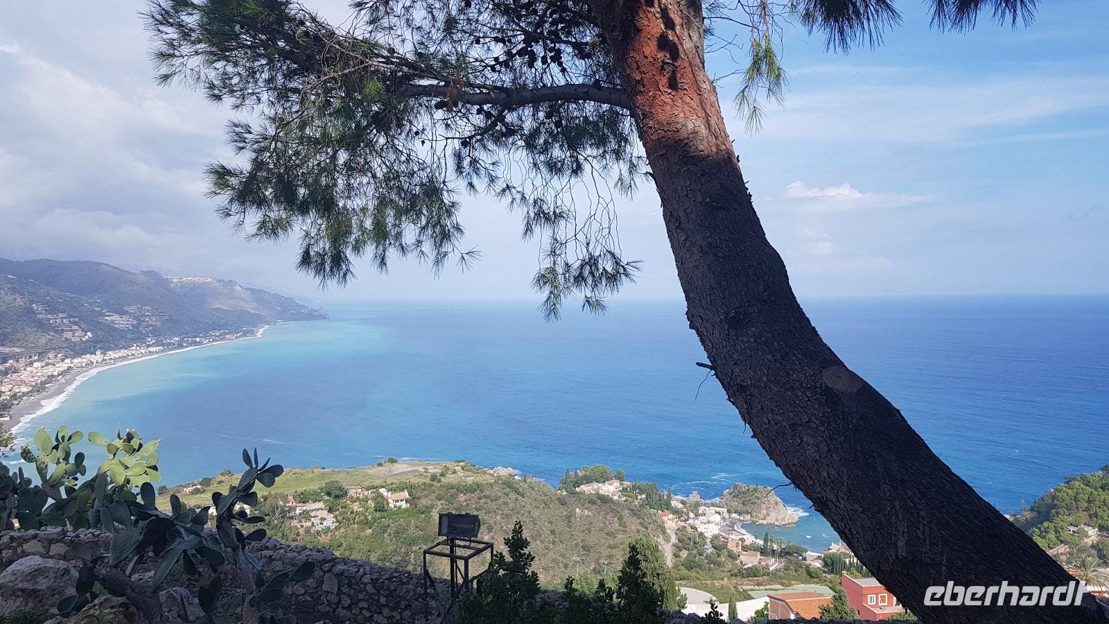 Blick vom  Theater Taormina