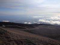  Weg der Jeeps:im Hintergrund die  Ebene von Catania