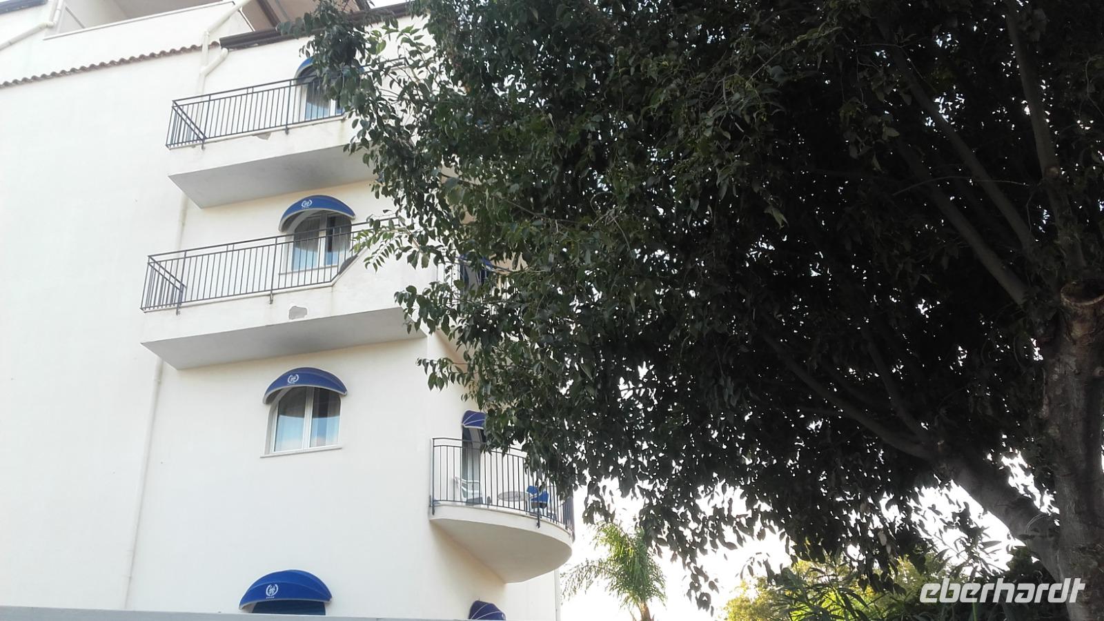 Blick auf unser Hotel