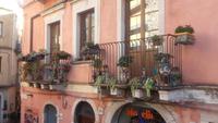 Verzierte Balkons von Taormina