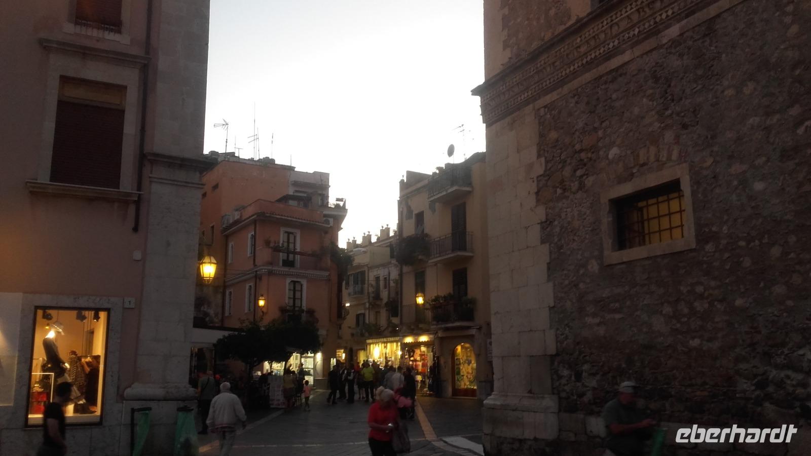 Taormina bei Sonnenuntergang
