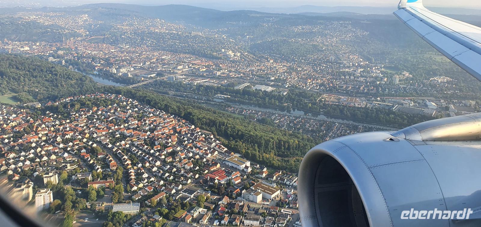 Landeanflug auf Stuttgart
