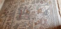 die kleine Jagd- Bodenmosaik in der Villa Romana