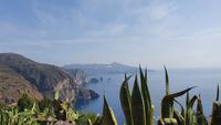 Blick von Lipari nach Vulcano