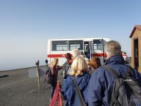 Umstieg in die Geländebusse zum Ätna