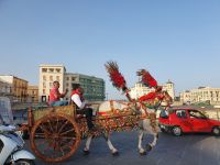 Syrakus, im Folklorewagen unterwegs