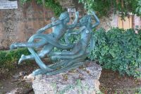 Syrakus - Statue im Park an Strandpromenade