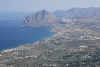 Blick auf die Landschaft von Burg Erice