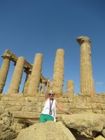 In Agrigento - ich bin auch eine Säule....JPG