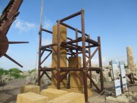 So werden die Säulen gebaut..