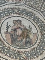 Mosaik in der Villa Romana
