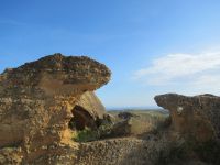 Agrigento - die Felsen und die Landschaft