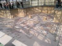 Einige Kachelmuster sind gut erhalten geblieben