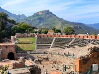 Sizilien. Taormina Amphitheater