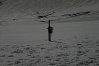 Schnee auf dem Gipfel