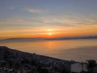 Sizilien. Hotel Olimpo. Sonnenaufgang