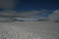 Schnee auf dem Gipfel