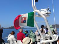 Sizilien. Milazzo. Fähre auf die Äolischen Inseln