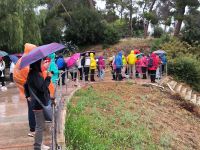Sizilien. Siracusa. Schön bunt im Regen