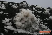 Eisskulpturen auf dem Kraterrand am Ätna