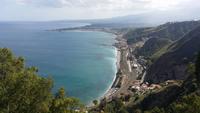 22.05.15: Blick auf die Küste bei Taormina