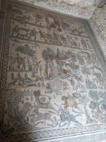 beeindruckende Fußbodenmosaike in vielen Räumen