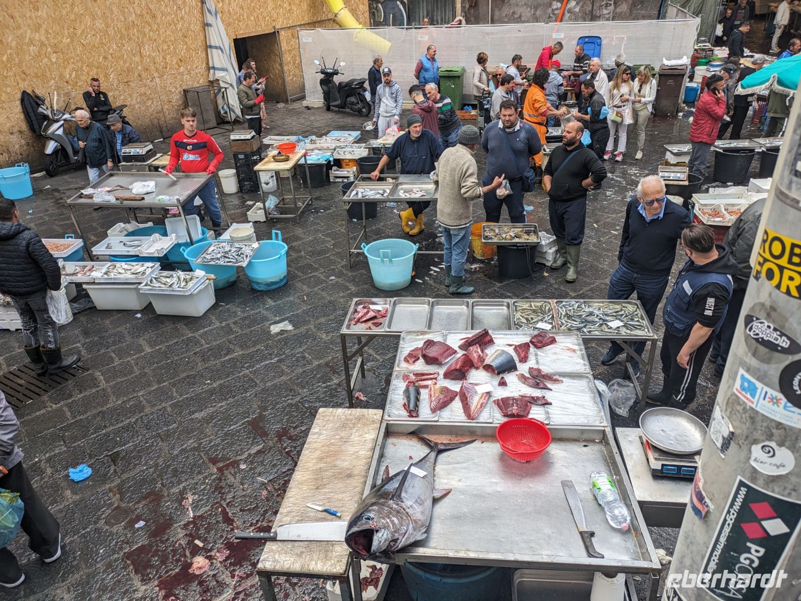 Fischmarkt in Catania wie vor 100 Jahren