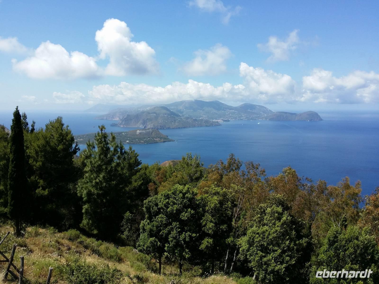 29.05.15: Sicht von Vulcano auf Lipari