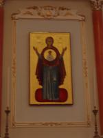 in der Kirche im Dorf