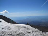 Sicht vom Ätna auf Bucht von Catania