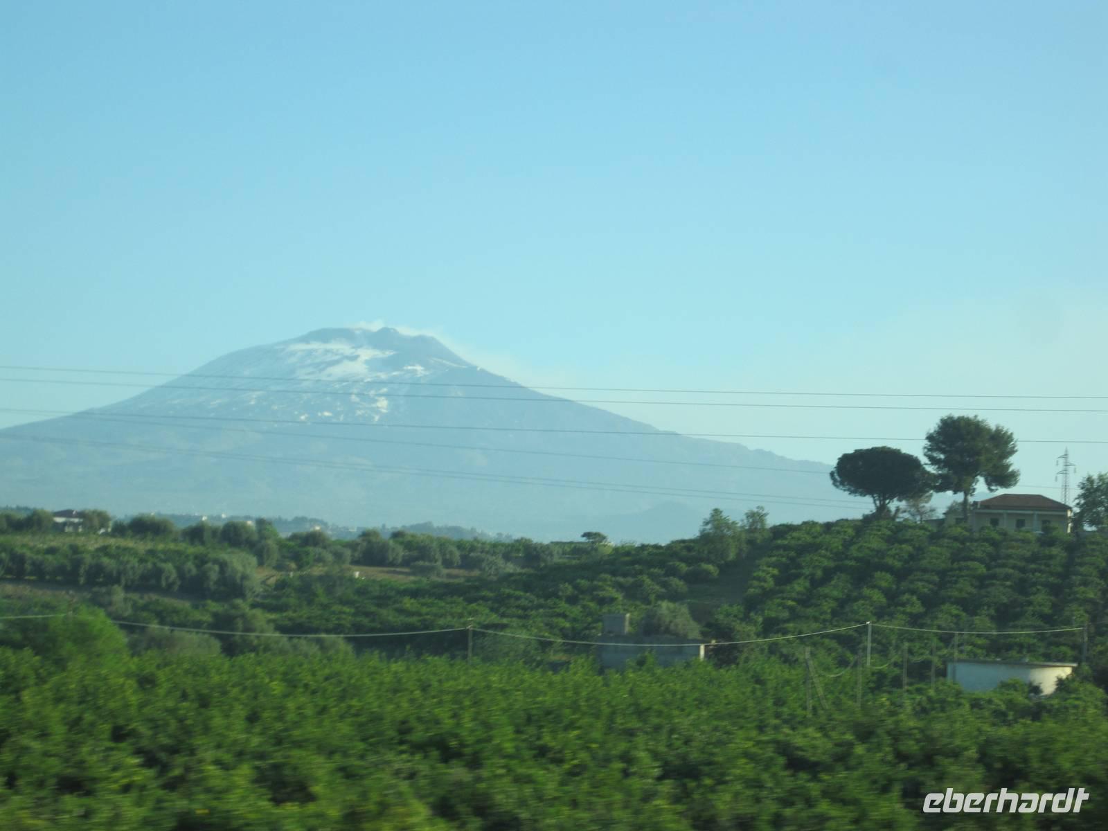 Der Ätna als Abschiedsgruß