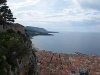 Blick vom Hausber auf die Dächer von Cefalu