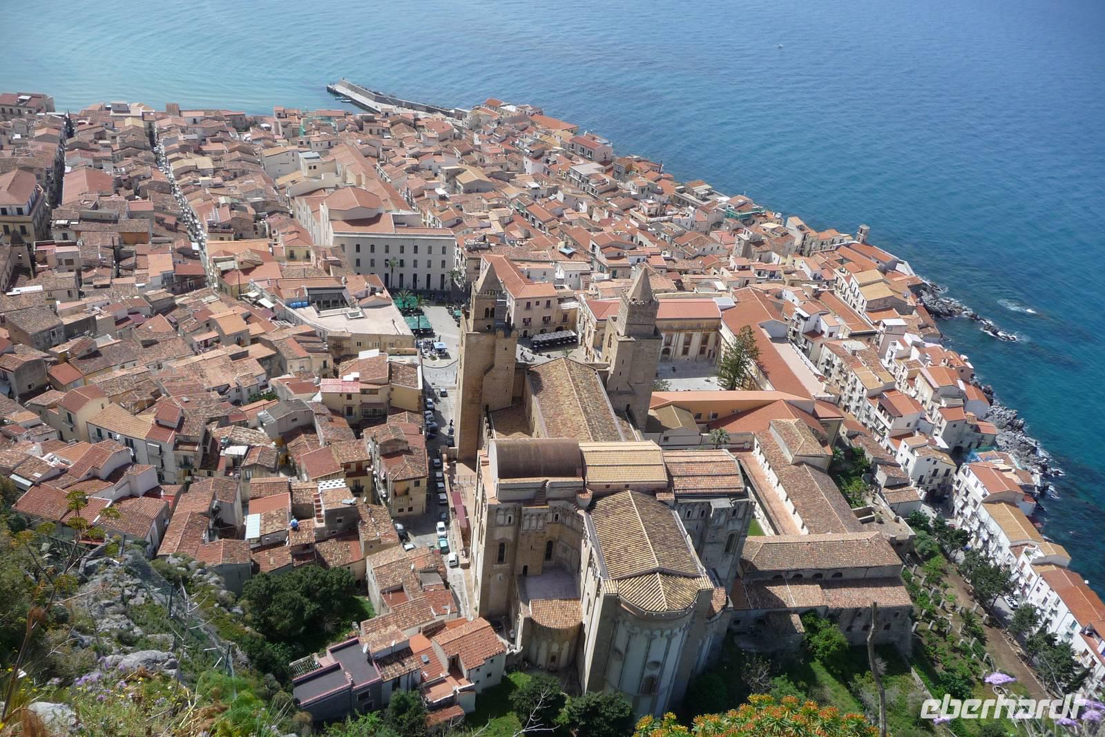Cefalu Blick vom Rocca di Cefalu