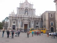 Catania, barocke Domfassade von Vaccarini