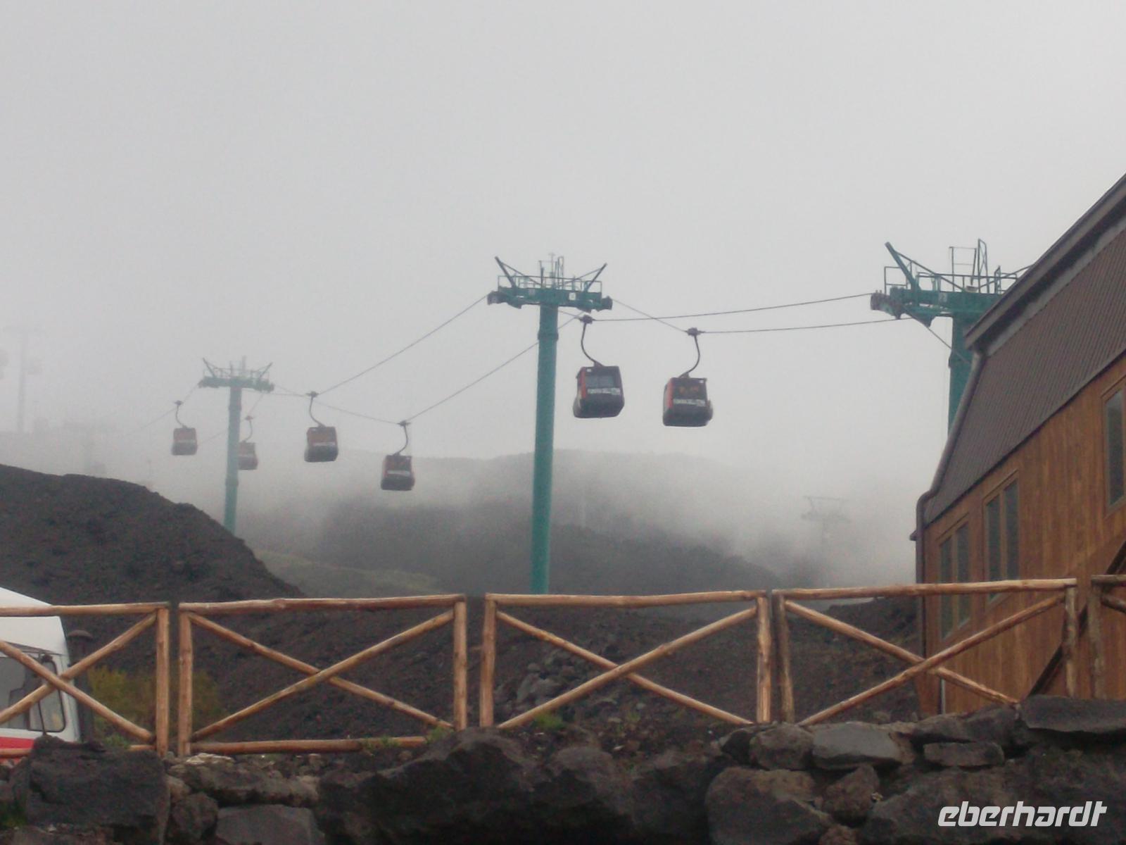 Seilbahn auf 2500 m Ätna-Höhe