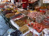 Marktstraße im arabischen Viertel von Palermo
