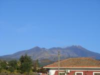 der erste Blick auf den Ätna