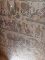 eine Jagd, dargestellt in Mosaiken