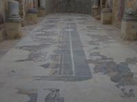 Mosaikfußboden in der Villa