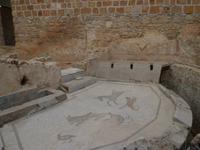 Mosaikfußboden in der Villa